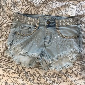Crystal Embellished Shorts